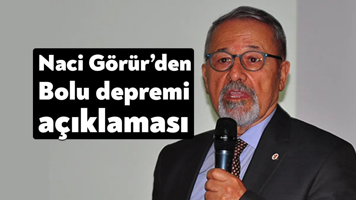 Bolu'da meydana gelen 4.8 büyüklüğündeki depremin ardından Bilim Akademisi Üyesi