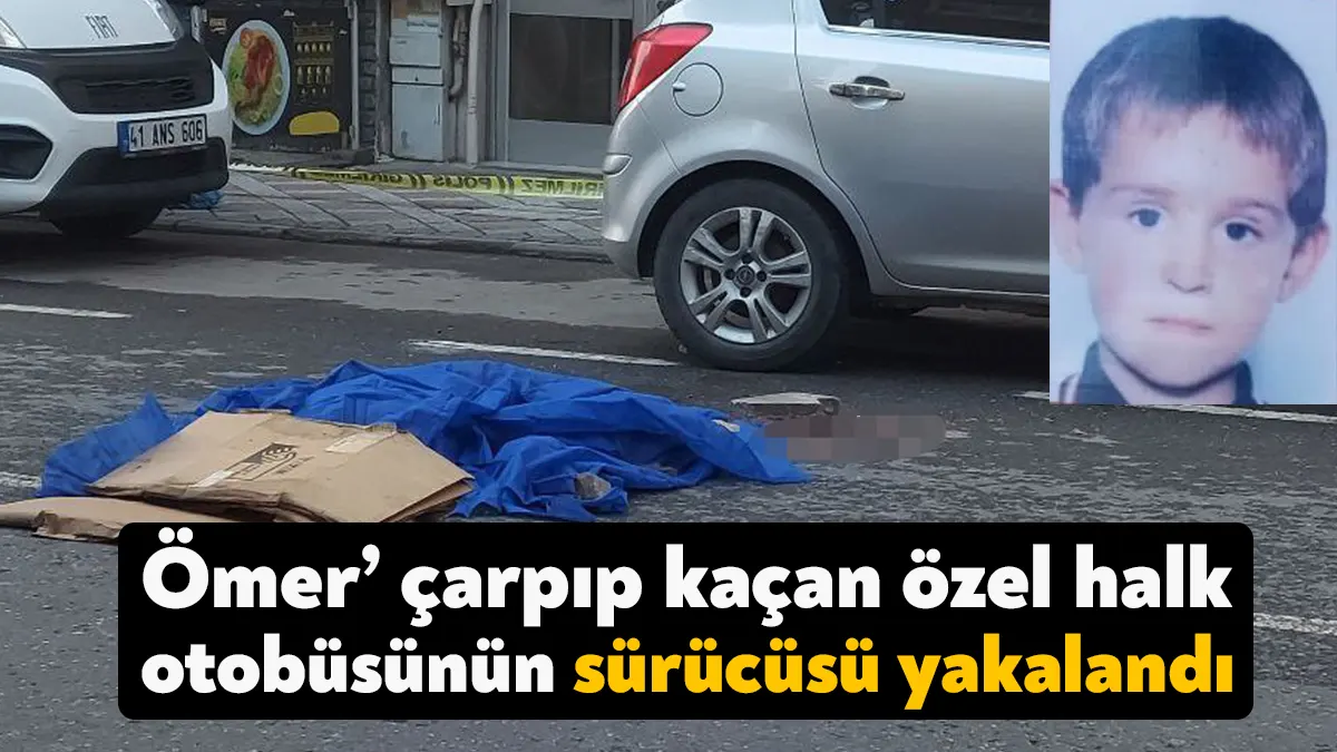 Kocaeli'de otobüs çarpması neticesinde hayatını kaybeden 8 yaşındaki ilkokul öğrencisi