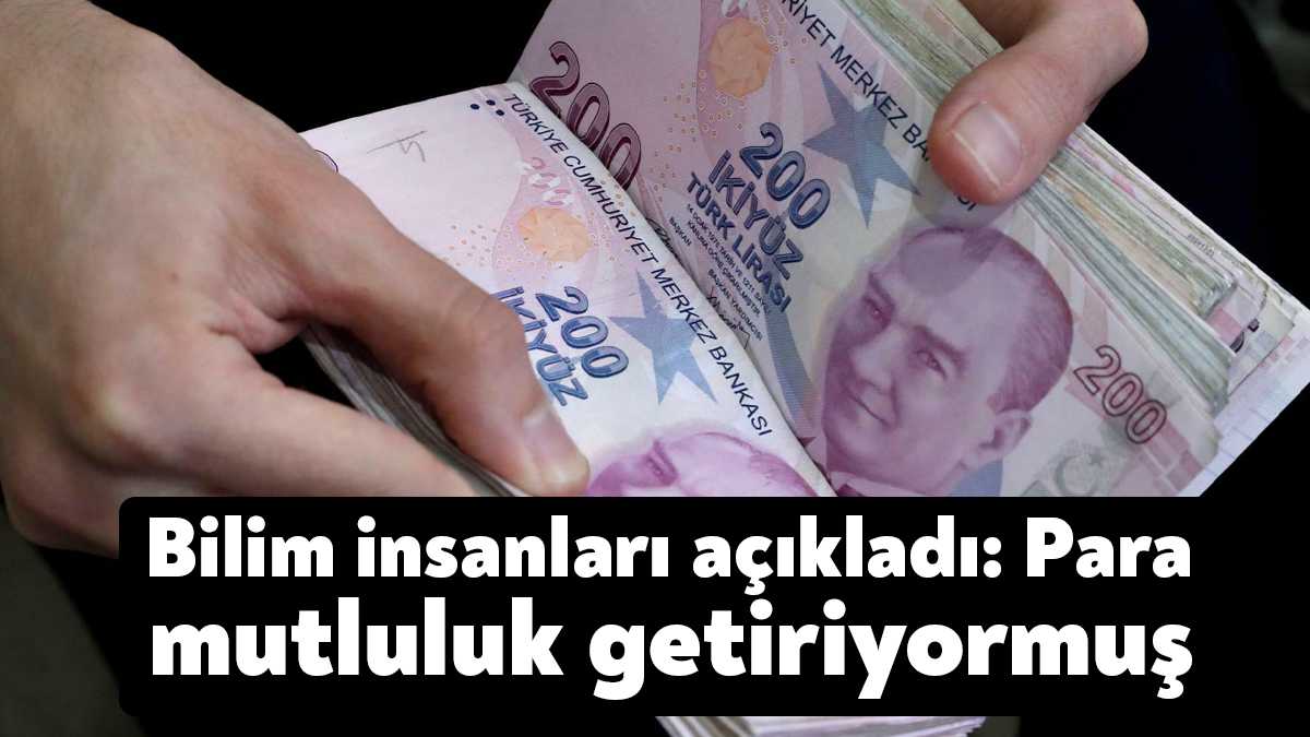 "Para mutluluk getirir mi" tartışmasını bitirecek bir araştırma gündeme damga