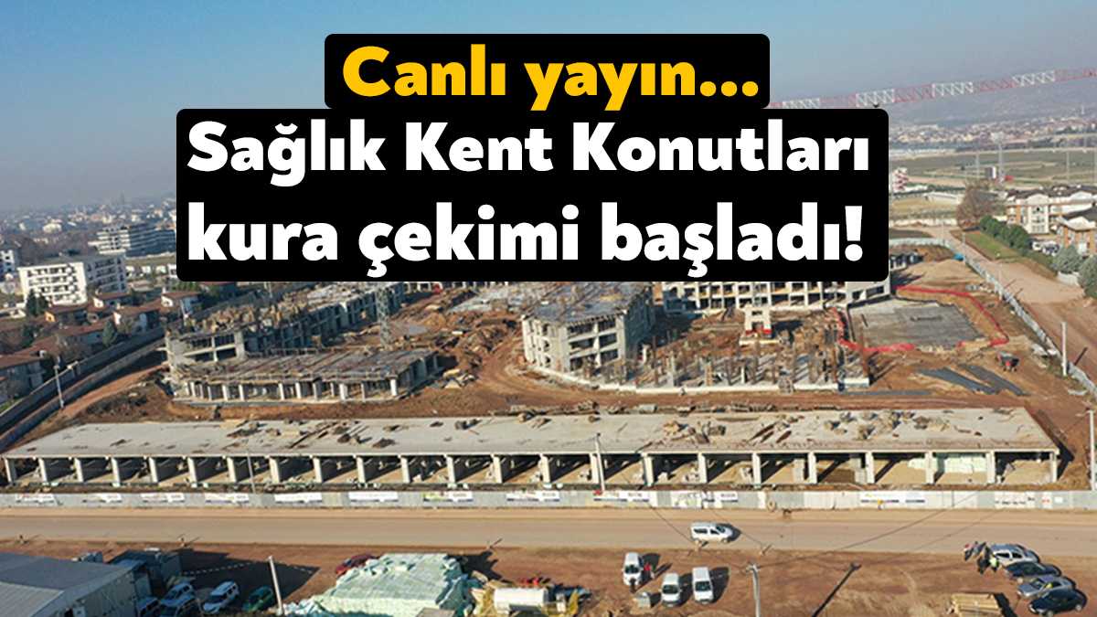 Kocaeli Sağlık Kent Konutları kura çekimi başladı. Son 212 daire