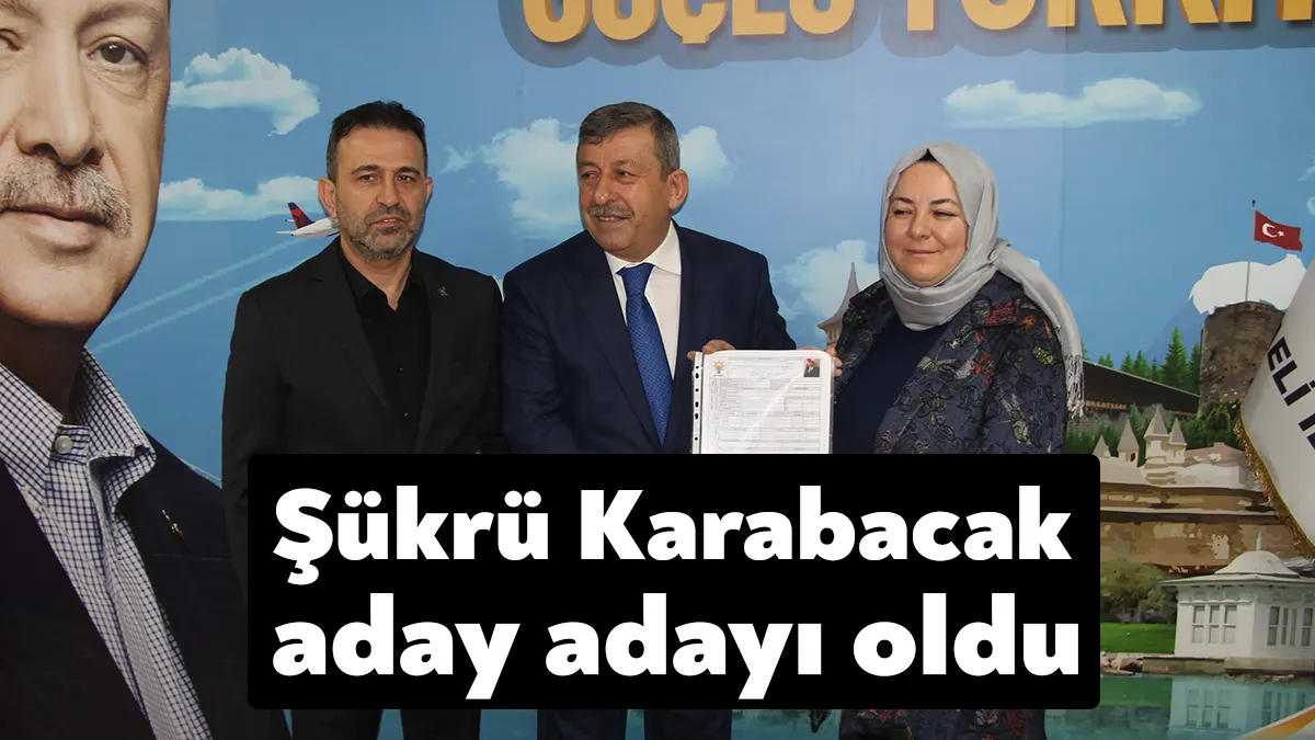 3 dönem Darıca Belediye Başkanlığı görevinde bulunan Şükrü Karabacak, AK