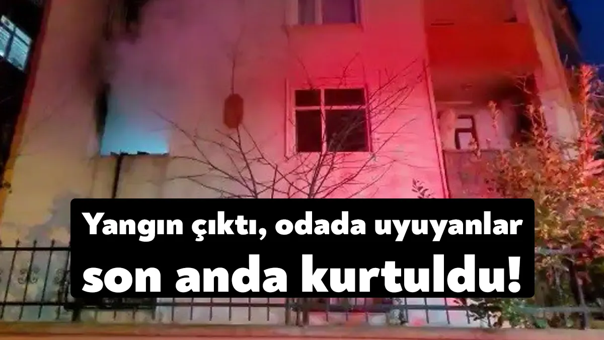 Kocaeli'nin Darıca ilçesinde elektrikli sobadan çıkan yangında odada uyuyanlar son