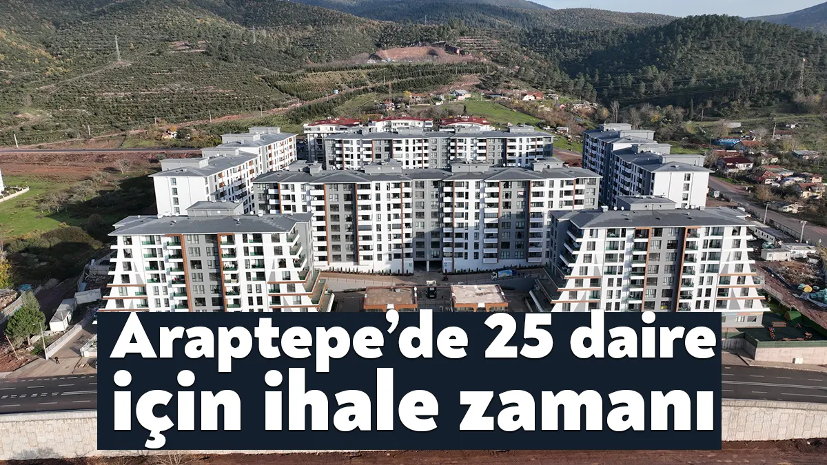 Derince Belediyesi, Yenikent Mahallesi Araptepe Mevkii’nde yer alan kentsel dönüşüm