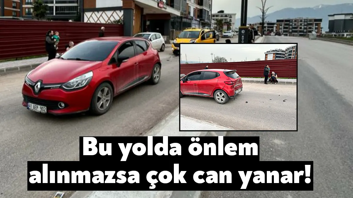 Kartepe Keser Caddesi Kent Prestij Sitesi önünde kazalar sıklaşmaya başladı.