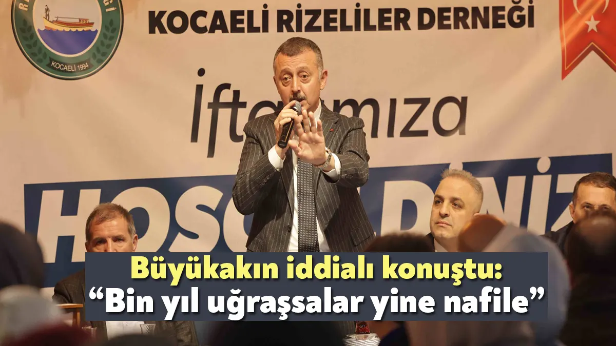 Kocaeli Rizeliler Derneği’nin düzenlediği iftar programının ardından çay eşliğinde dost