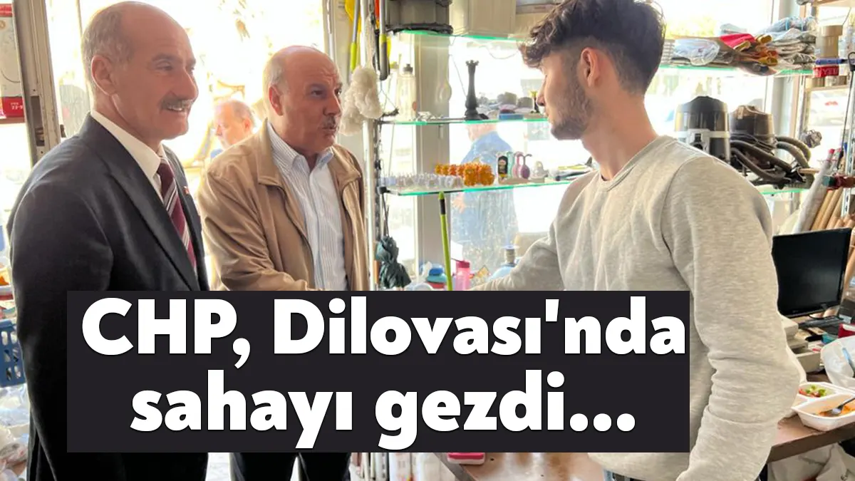 Dilovası sakinleri ile görüşen CHP Kocaeli Milletvekili adayları Cuma Karavar