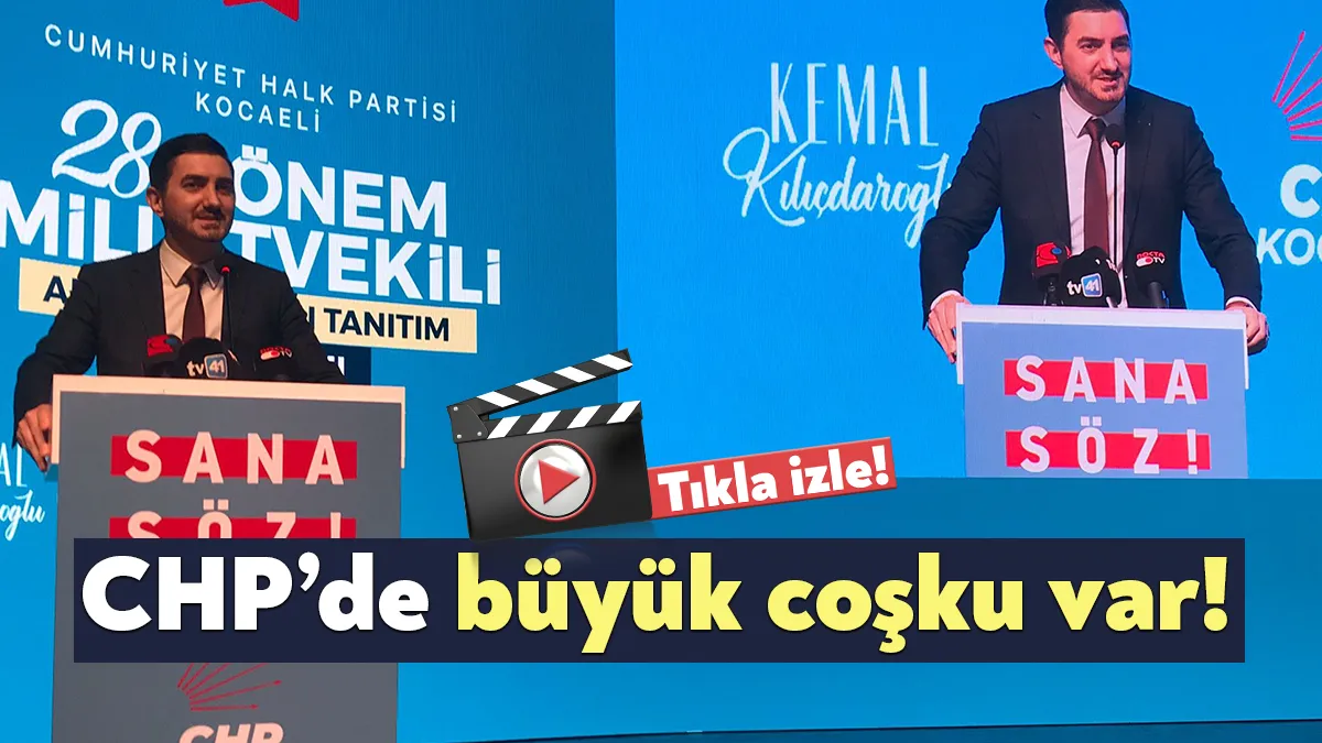 CHP Kocaeli 28. Dönem Milletvekili Aday Adayları Tanıtım Programında konuşan