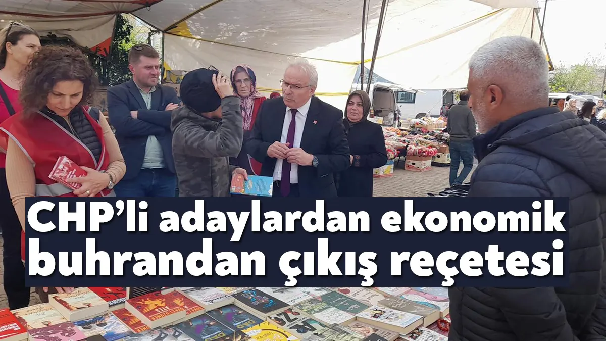 CHP Kocaeli Milletvekili adayları Harun Özgür Yıldızlı ve İsmet İşeri,