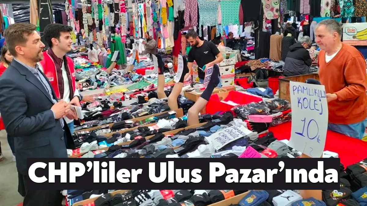 CHP Kocaeli Milletvekili adayları, Kartepe Ulus Pazarı’nda ziyaret ettikleri esnaf