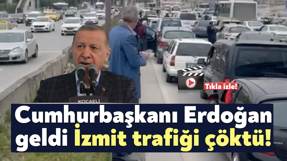 Kocaeli Şehir Hastanesi’nin açılışı için Kocaeli’ye gelen ve hastane önünde