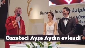 Gazeteci Ayşe Aydın evlendi