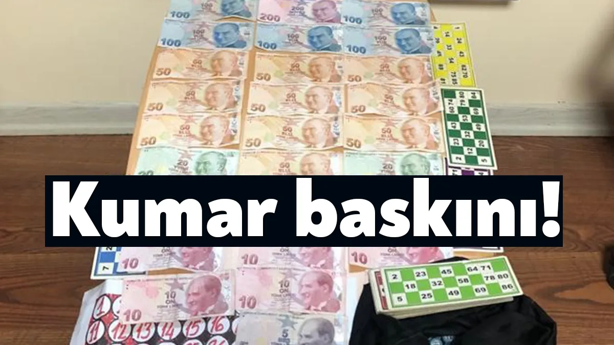 Koceli'nin Çayırova ilçesinde polis ekiplerince yapılan baskında işyerinde kumar oynatan