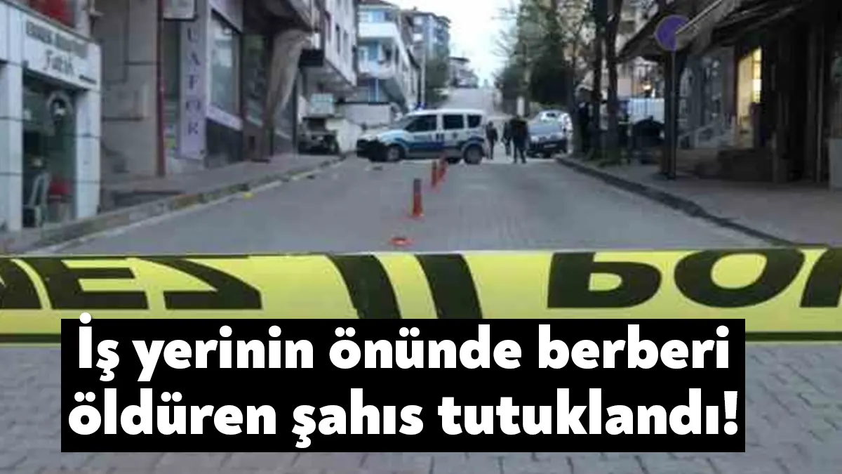 Kocaeli’de berberlik yapan Rüstem Duman’ın kendi iş yerinin önünde tartıştığı