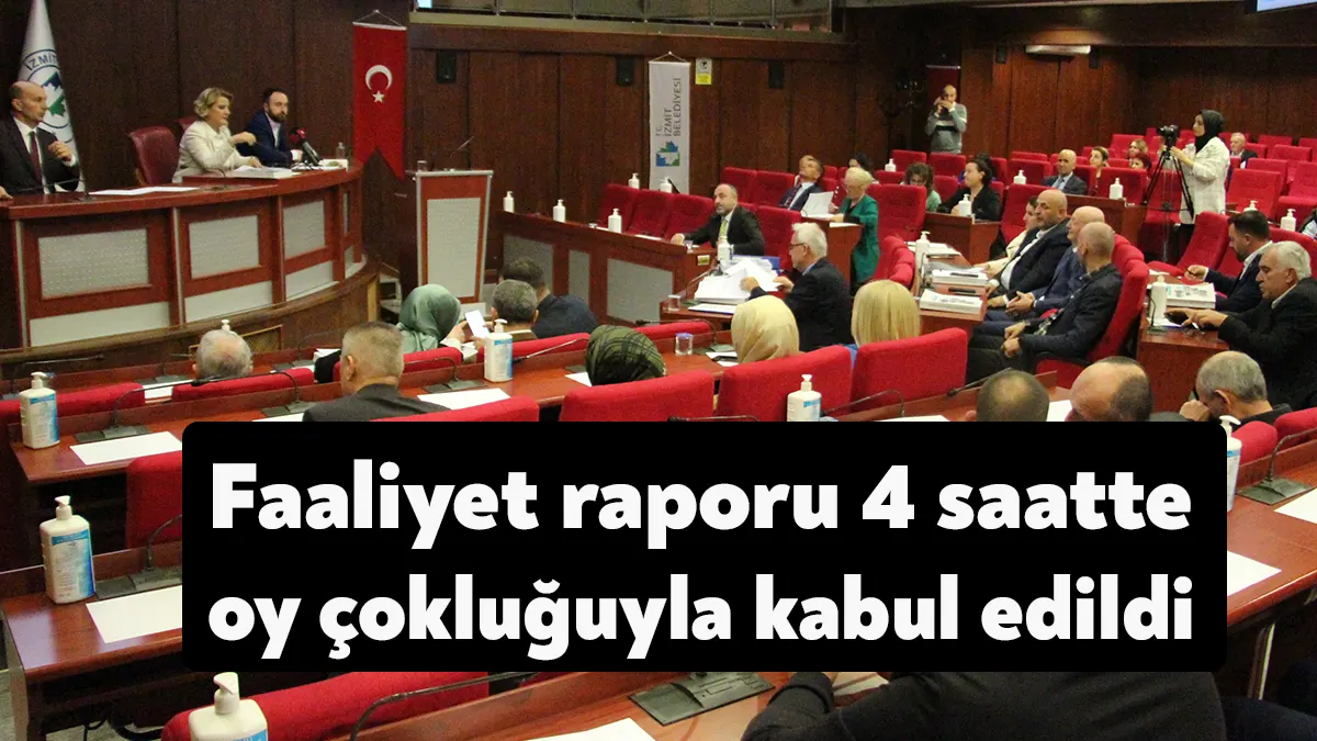 İzmit Belediyesi nisan ayı meclis toplantısı ikinci oturumunda 2022 yılı