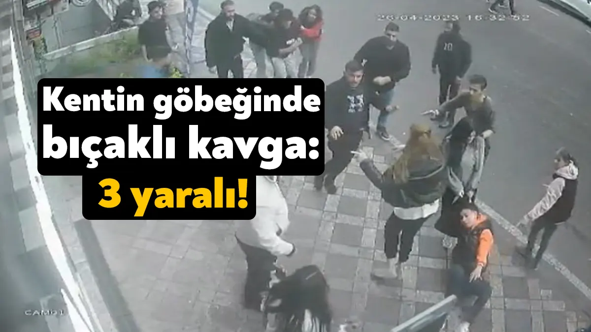 Kocaeli'de kızlı erkekli 2 grup arasında bıçaklı kavga meydana geldi.