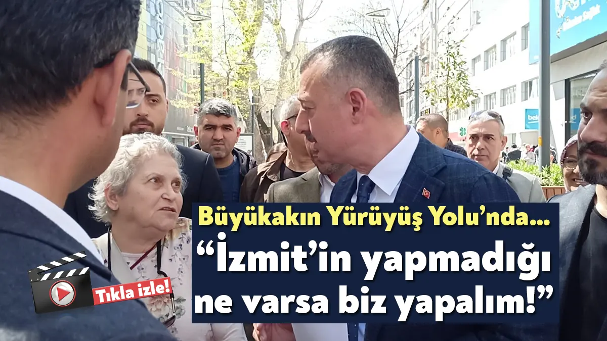 Kocaeli Büyükşehir Belediye Başkanı Tahir Büyükakın’dan İzmit’te bir vatandaş mahalledeki