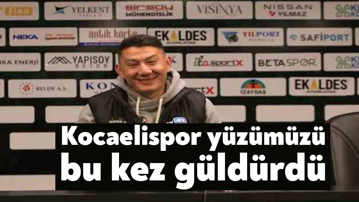 Lig Kırmızı Grup'ta Kocaelispor'un Zonguldak Kömürspor'u 3-0 yendiği maçın ardından