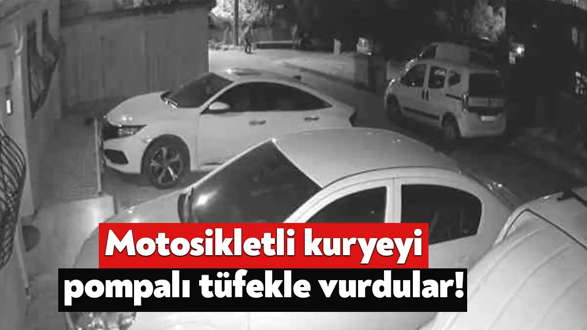Kocaeli'de 4 kişi restorandan verdikleri siparişi getiren motosikletli kuryeyi pompalı