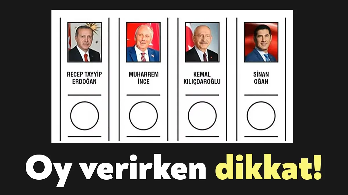 4 adaylı yarışta oy pusulası içe doğru katlanıp sandığa atılırsa,