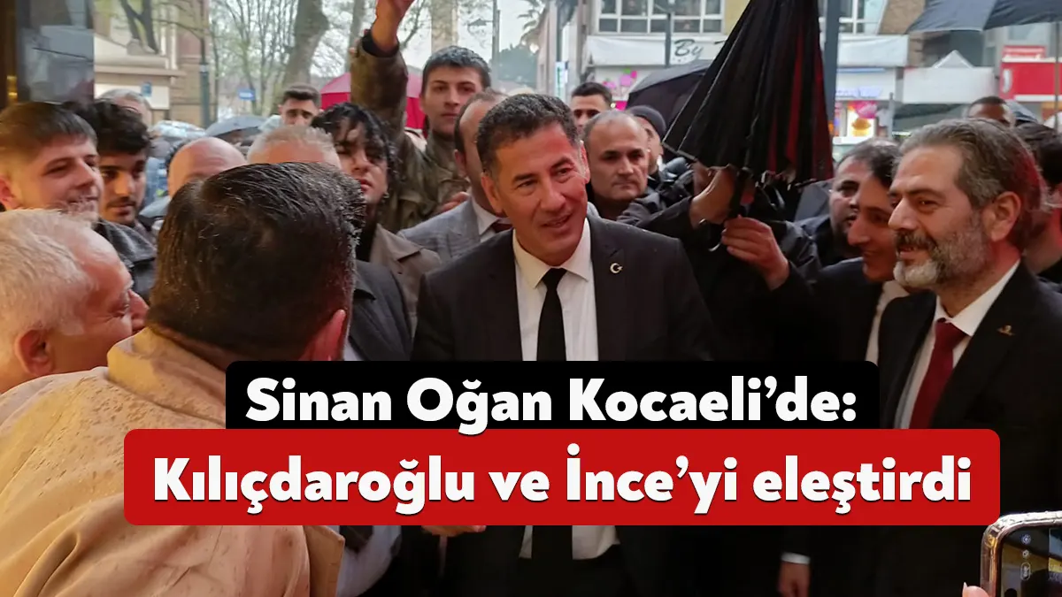 Ata İttifakı’nın Cumhurbaşkanı Adahyı Sinan Oğan Kocaeli’ye geldi. İzmit’te esnaf