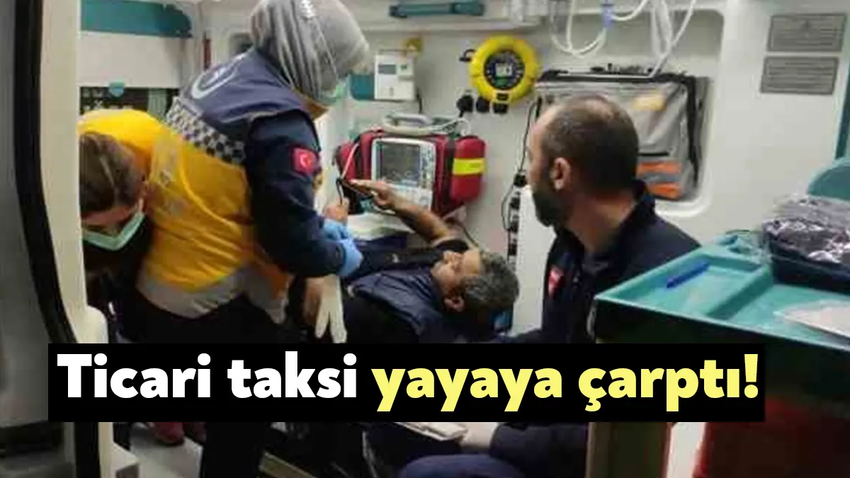 Kocaeli'nin Gebze ilçesinde yolun karşısına geçen vatandaşa ticari taksi çarptı.