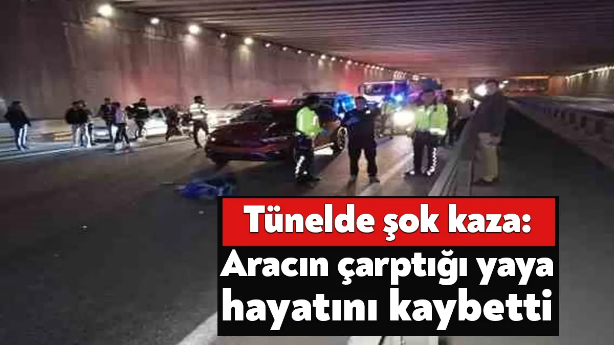 Kocaeli’nin Gebze ilçesinde tüneldeki yaya aracın çarpması neticesinde hayatını kaybetti.