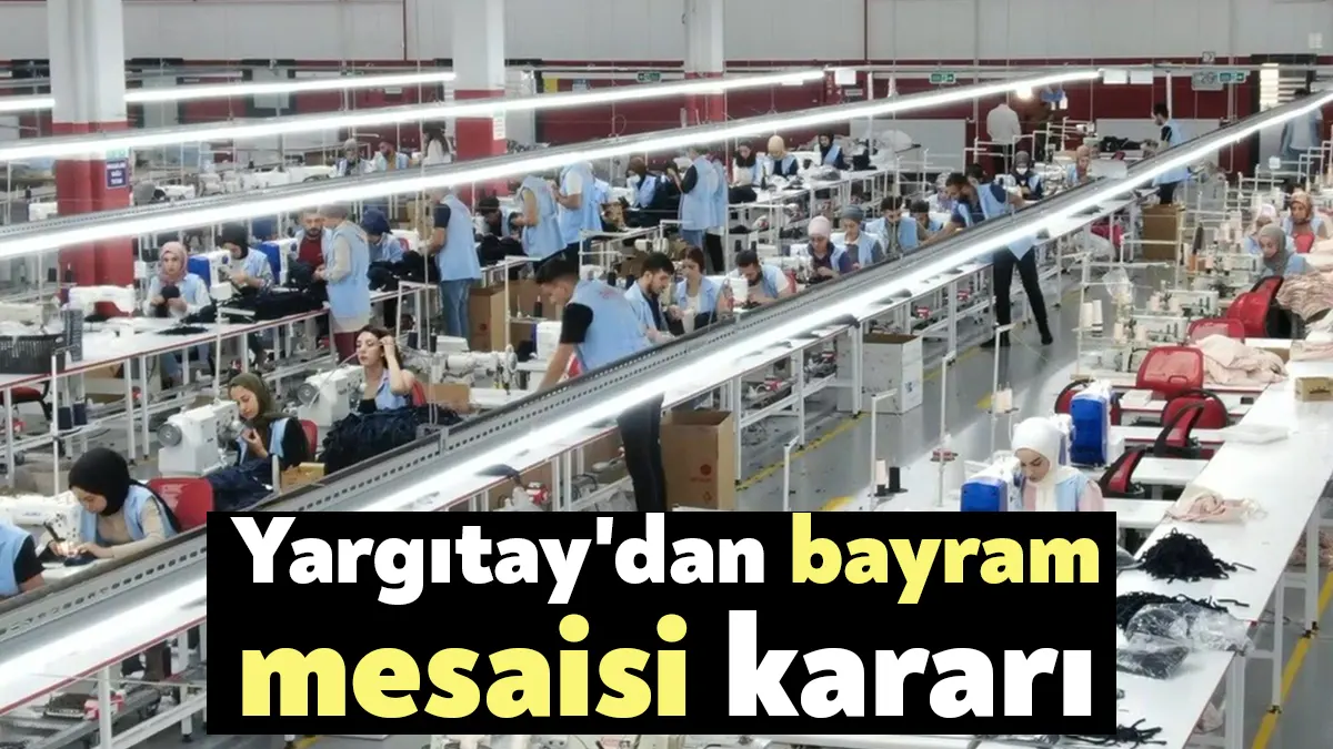 Yargıtay 9. Hukuk Dairesi, milli ve dini bayram günlerinde bir