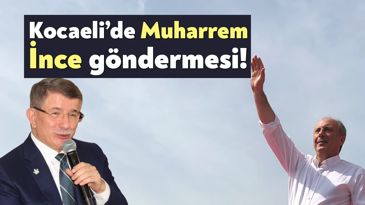 Gelecek Partisi Genel Başkanı Ahmet Davutoğlu İzmit’te yaptığı konuşmada Vatan