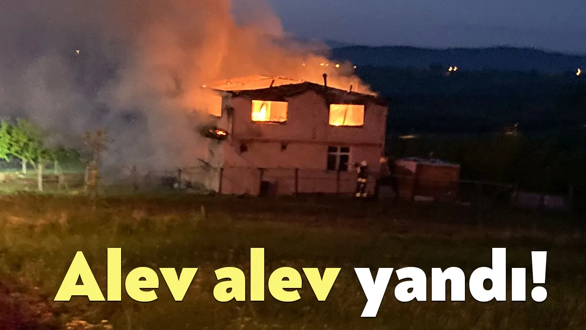 İzmit ilçesi Akmeşe Atatürk Mahallesi'nde sabaha karşı bir evde yangın