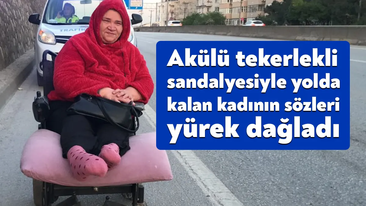 Derince'de fiziksel engelli kadın, D-100 kara yolunda seyir halindeyken akülü