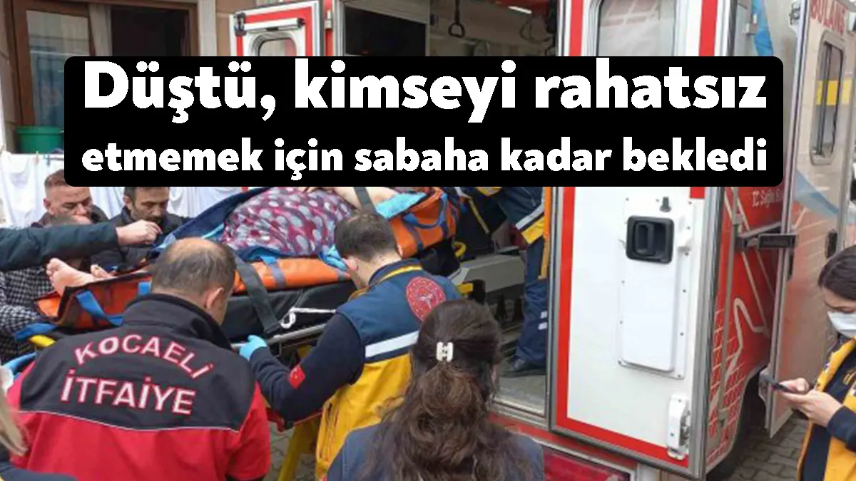 Kocaeli’de evinde yalnız yaşayan 70 yaşındaki obezite hastası kadın, gece