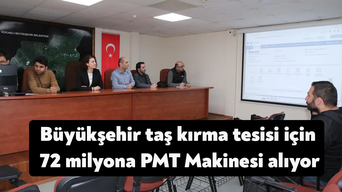 Büyükşehir, taş kırma ve eleme tesisinde kullanılmak üzere 1 adet