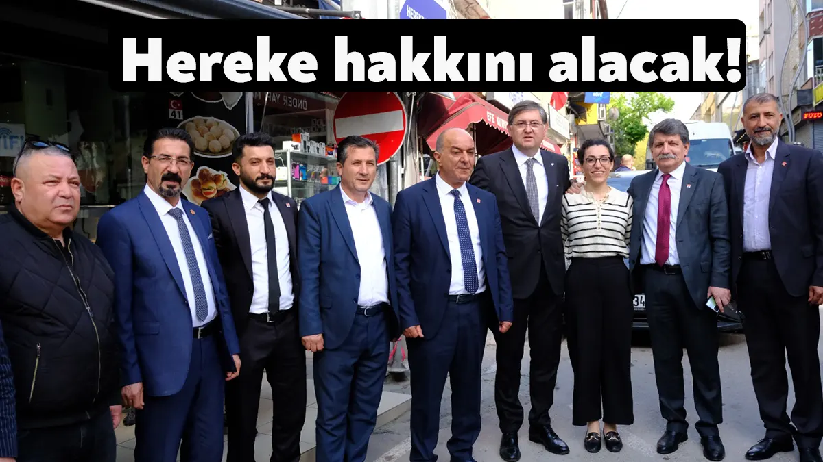 CHP Kocaeli Milletvekili adayları Prof. Dr. Muhip Kanko, Harun Özgür