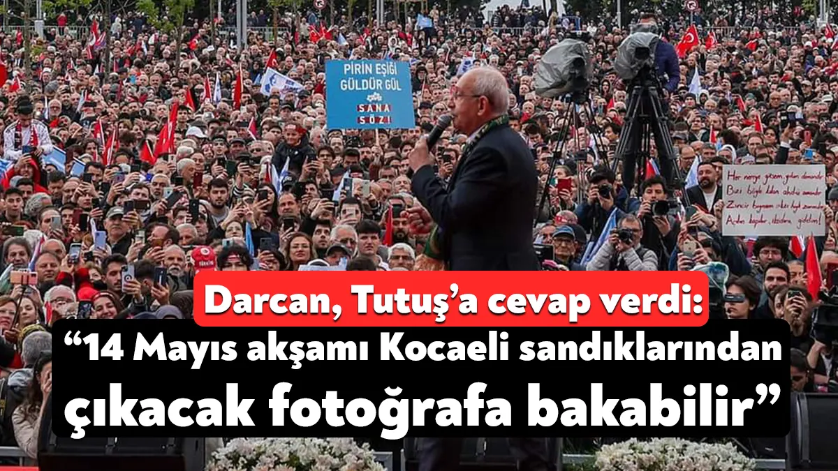 AK Parti İzmit İlçe Başkanı Muharrem Tutuş’un Kemal Kılıçdaroğlu'nun mitinginden