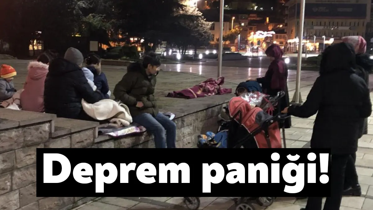 Kastamonu’nun İhsangazi ilçesinde meydana gelen 4,2 büyüklüğündeki deprem sonrasında panik