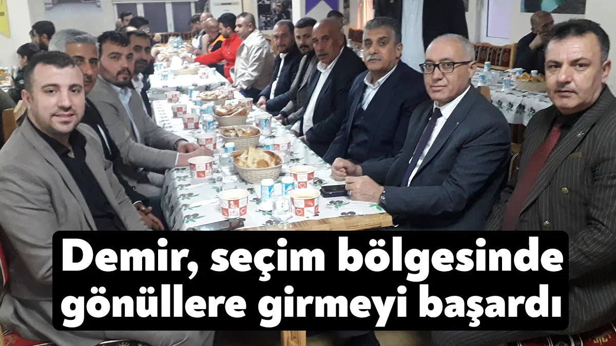 Gelecek Partisi Genel Başkan Yardımcısı Doğan Demir, seçim bölgesi olan