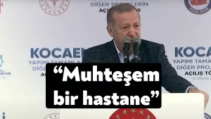 Erdoğan Kocaeli Şehir Hastanesi açılışı için Kocaeli’ye geldi!
