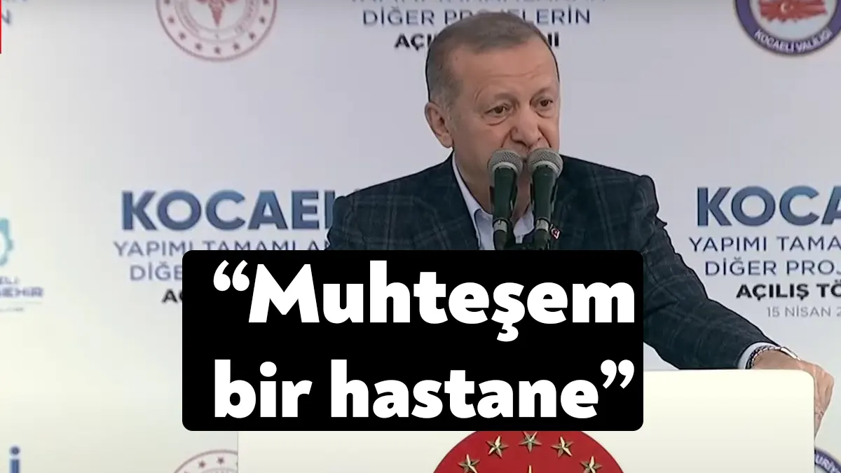 Cumhurbaşkanı Recep Tayyip Erdoğan, Kocaeli Şehir Hastanesi açılışı ve yatırımları