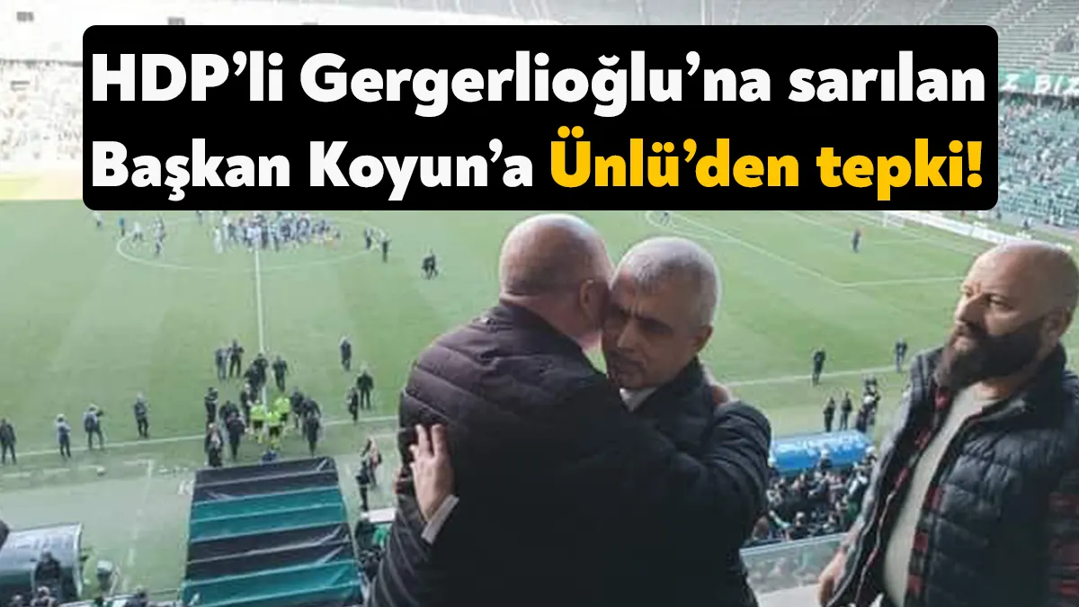 HDP Kocaeli Milletvekili Ömer Faruk Gergerlioğlu’nun Kocaelispor Başkanı Engin Koyun’la