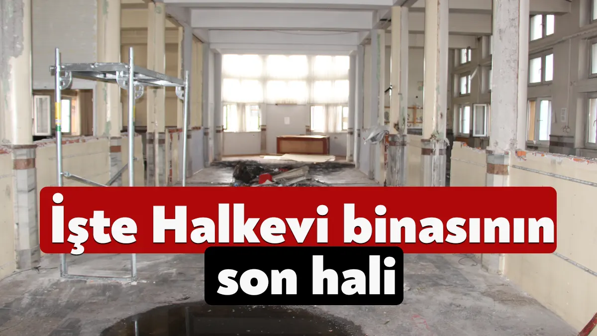 İzmit Halkevi Binası restorasyon ve güçlendirme işi için çalışmalar başladı.