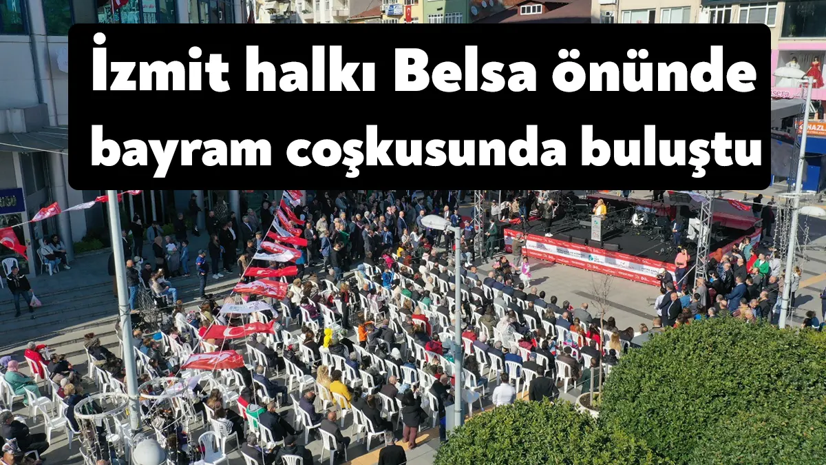 İzmit Belediyesi ev sahipliğinde Belediye Meydanı’nda halk bayramlaşması gerçekleşti. Öğlen