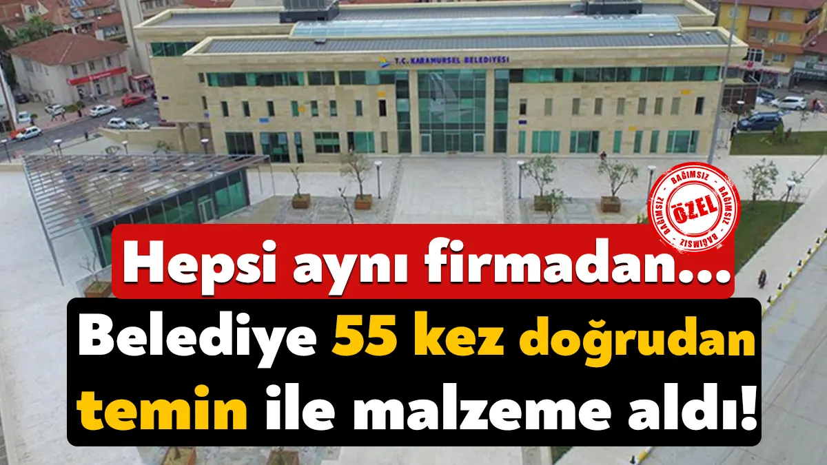 Karamürsel Belediyesi 2022 yılı meclis denetim komisyonu raporunda belediyenin 55