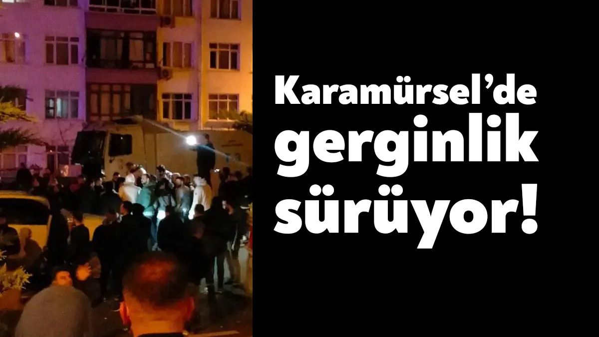Karamürsel'de kalabalık 2 grup arasında kavga çıktı.
