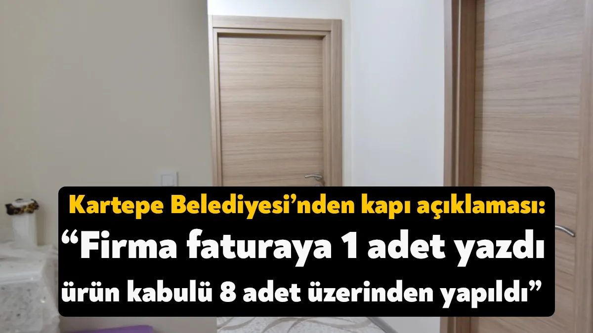 Kartepe Belediyesi’nden “Kartepe Belediyesi 1 kapı aldı firma hakedişte 8