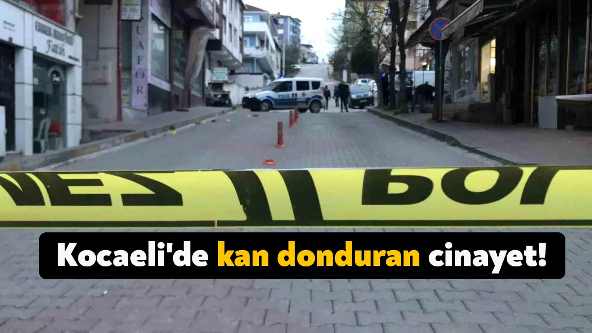 Kocaeli'de kan donduran cinayet meydana geldi. İki şahıs, cadde üzerindeki