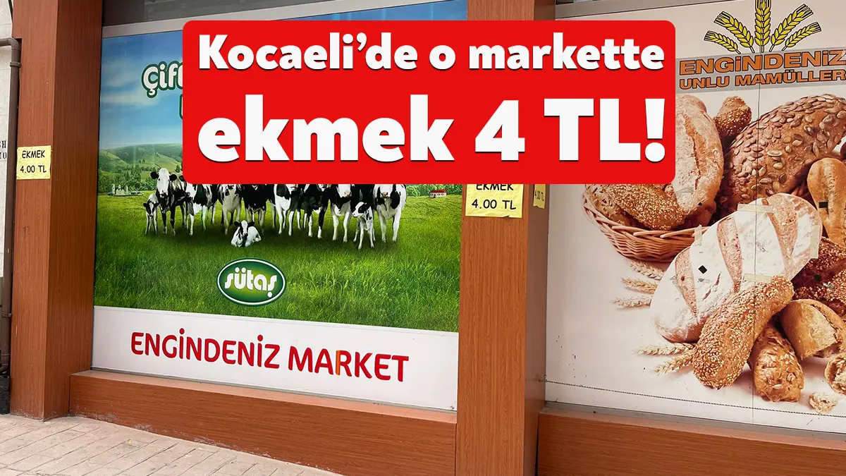 KESOB kararıyla 5 TL’ye satılan ekmek, Karamürsel ilçesinde bulunan bir