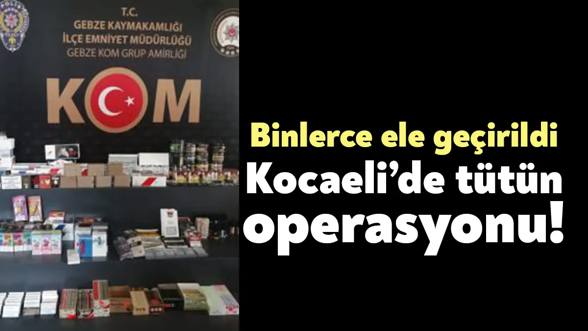 Kocaeli’de polis ekiplerince yapılan operasyon ve uygulamalarda 7 bin 200