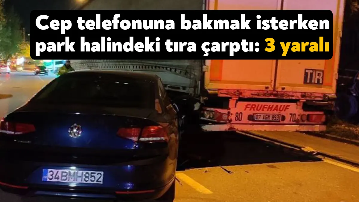 Kocaeli’nin Gebze ilçesinde otomobil sürücüsü, çalan cep telefonunu açmak isterken