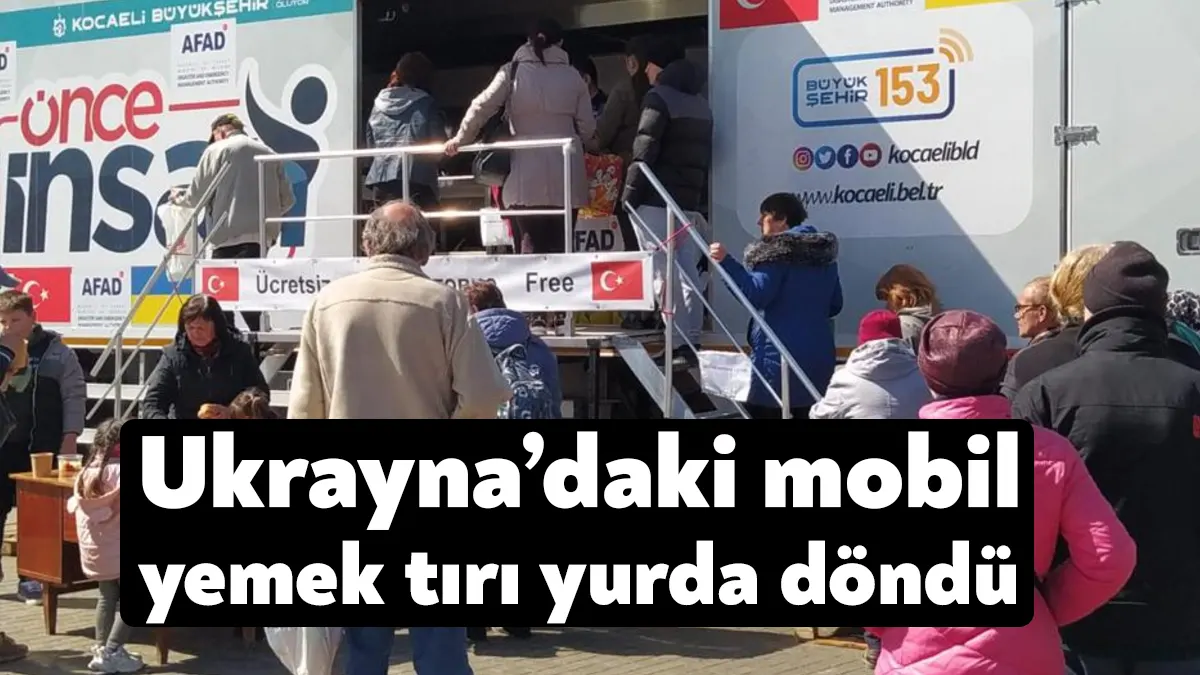 Savaş mağduru 140 bin kişiye sıcak yemek dağıtan mobil yemek