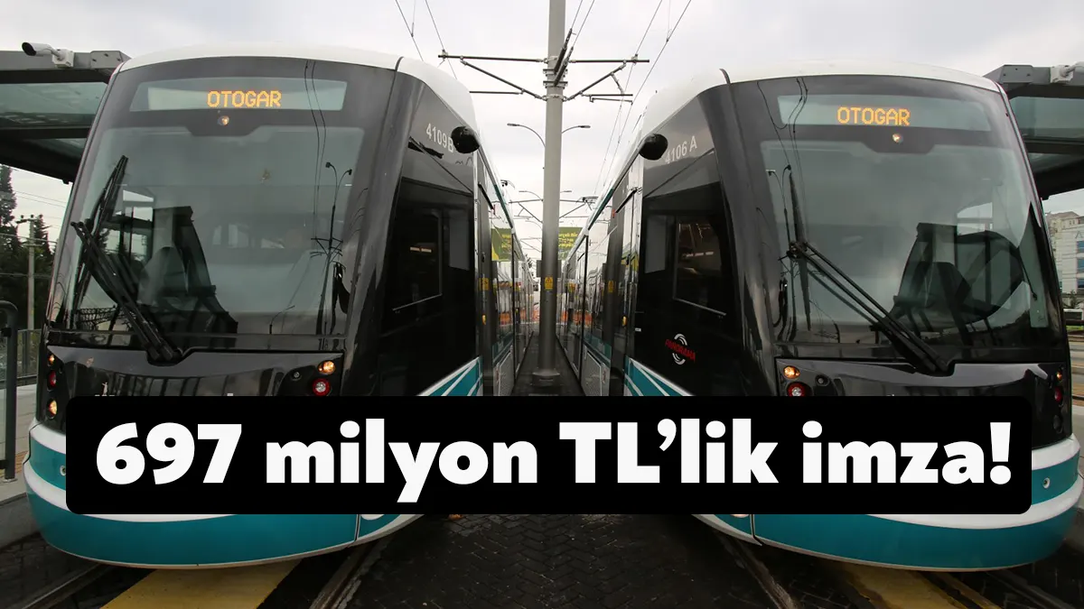 Kocaeli Büyükşehir Belediyesi tarafından ihalesi yapılan, 10 adet tramvay aracı